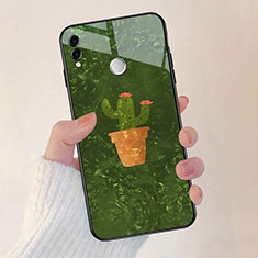 Silikon Hülle Handyhülle Rahmen Schutzhülle Spiegel Blumen für Huawei Honor V10 Lite Grün