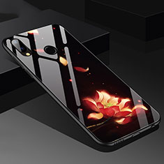 Silikon Hülle Handyhülle Rahmen Schutzhülle Spiegel Blumen für Huawei P20 Lite Orange