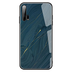 Silikon Hülle Handyhülle Rahmen Schutzhülle Spiegel Modisch Muster K01 für Huawei Honor 20 Pro Blau