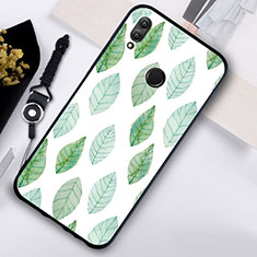 Silikon Hülle Handyhülle Rahmen Schutzhülle Spiegel Modisch Muster S02 für Huawei Honor 10 Lite Grün