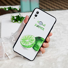 Silikon Hülle Handyhülle Rahmen Schutzhülle Spiegel Obst für Huawei Honor 10 Lite Grün