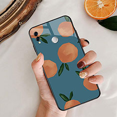 Silikon Hülle Handyhülle Rahmen Schutzhülle Spiegel Obst für Huawei Honor 8X Blau