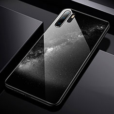 Silikon Hülle Handyhülle Rahmen Schutzhülle Spiegel Sternenhimmel für Huawei P30 Pro Dunkelgrau