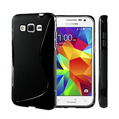 Silikon Hülle Handyhülle S-Line Schutzhülle für Samsung Galaxy Grand 3 G7200 Schwarz