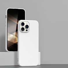 Silikon Hülle Handyhülle Ultra Dünn Flexible Schutzhülle 360 Grad Ganzkörper Tasche für Apple iPhone 14 Pro Weiß