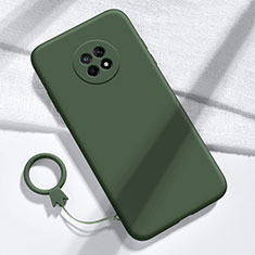 Silikon Hülle Handyhülle Ultra Dünn Flexible Schutzhülle 360 Grad Ganzkörper Tasche für Huawei Enjoy 20 Plus 5G Nachtgrün