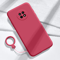 Silikon Hülle Handyhülle Ultra Dünn Flexible Schutzhülle 360 Grad Ganzkörper Tasche für Huawei Enjoy 20 Plus 5G Rot