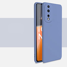 Silikon Hülle Handyhülle Ultra Dünn Flexible Schutzhülle 360 Grad Ganzkörper Tasche für Huawei Honor 80 Pro 5G Lavendel Grau