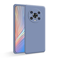 Silikon Hülle Handyhülle Ultra Dünn Flexible Schutzhülle 360 Grad Ganzkörper Tasche für Huawei Honor Magic4 Pro 5G Lavendel Grau