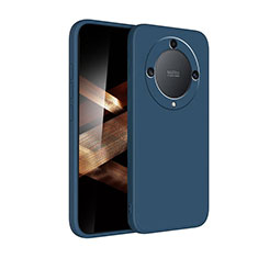 Silikon Hülle Handyhülle Ultra Dünn Flexible Schutzhülle 360 Grad Ganzkörper Tasche für Huawei Honor X9b 5G Blau