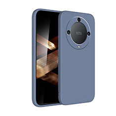 Silikon Hülle Handyhülle Ultra Dünn Flexible Schutzhülle 360 Grad Ganzkörper Tasche für Huawei Honor X9b 5G Lavendel Grau