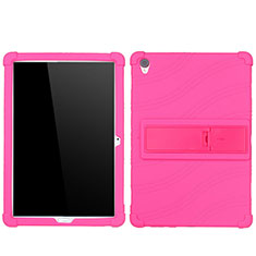 Silikon Hülle Handyhülle Ultra Dünn Flexible Schutzhülle 360 Grad Ganzkörper Tasche für Huawei MediaPad M6 10.8 Pink
