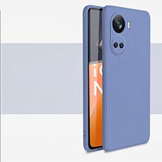 Silikon Hülle Handyhülle Ultra Dünn Flexible Schutzhülle 360 Grad Ganzkörper Tasche für Huawei Nova 10 SE Lavendel Grau