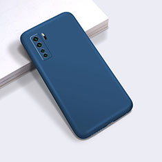 Silikon Hülle Handyhülle Ultra Dünn Flexible Schutzhülle 360 Grad Ganzkörper Tasche für Huawei Nova 7 SE 5G Blau