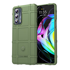 Silikon Hülle Handyhülle Ultra Dünn Flexible Schutzhülle 360 Grad Ganzkörper Tasche für Motorola Moto Edge 20 5G Grün