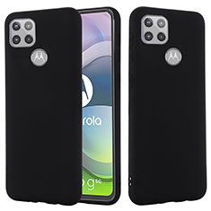Silikon Hülle Handyhülle Ultra Dünn Flexible Schutzhülle 360 Grad Ganzkörper Tasche für Motorola Moto G 5G Schwarz