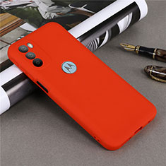 Silikon Hülle Handyhülle Ultra Dünn Flexible Schutzhülle 360 Grad Ganzkörper Tasche für Motorola Moto G31 Rot