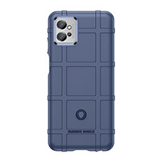 Silikon Hülle Handyhülle Ultra Dünn Flexible Schutzhülle 360 Grad Ganzkörper Tasche für Motorola Moto G32 Blau