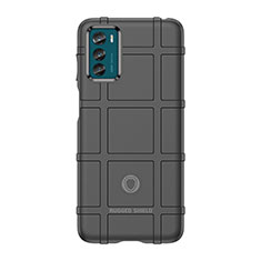 Silikon Hülle Handyhülle Ultra Dünn Flexible Schutzhülle 360 Grad Ganzkörper Tasche für Motorola Moto G42 Schwarz