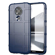 Silikon Hülle Handyhülle Ultra Dünn Flexible Schutzhülle 360 Grad Ganzkörper Tasche für Nokia 3.4 Blau