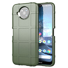 Silikon Hülle Handyhülle Ultra Dünn Flexible Schutzhülle 360 Grad Ganzkörper Tasche für Nokia 8.3 5G Armee-Grün