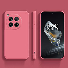 Silikon Hülle Handyhülle Ultra Dünn Flexible Schutzhülle 360 Grad Ganzkörper Tasche für OnePlus 12R 5G Pink