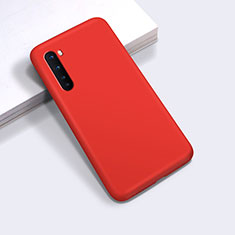 Silikon Hülle Handyhülle Ultra Dünn Flexible Schutzhülle 360 Grad Ganzkörper Tasche für OnePlus Nord Rot