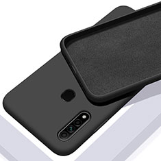 Silikon Hülle Handyhülle Ultra Dünn Flexible Schutzhülle 360 Grad Ganzkörper Tasche für Oppo A8 Schwarz