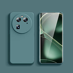 Silikon Hülle Handyhülle Ultra Dünn Flexible Schutzhülle 360 Grad Ganzkörper Tasche für Oppo Find X6 5G Nachtgrün