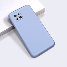 Silikon Hülle Handyhülle Ultra Dünn Flexible Schutzhülle 360 Grad Ganzkörper Tasche für Oppo Reno4 Z 5G Hellblau