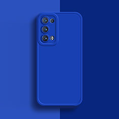 Silikon Hülle Handyhülle Ultra Dünn Flexible Schutzhülle 360 Grad Ganzkörper Tasche für Oppo Reno6 Pro 5G Blau