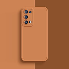 Silikon Hülle Handyhülle Ultra Dünn Flexible Schutzhülle 360 Grad Ganzkörper Tasche für Oppo Reno6 Pro 5G Orange