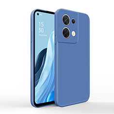 Silikon Hülle Handyhülle Ultra Dünn Flexible Schutzhülle 360 Grad Ganzkörper Tasche für Oppo Reno9 5G Blau