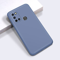Silikon Hülle Handyhülle Ultra Dünn Flexible Schutzhülle 360 Grad Ganzkörper Tasche für Realme 7i Lavendel Grau