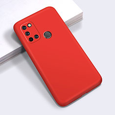 Silikon Hülle Handyhülle Ultra Dünn Flexible Schutzhülle 360 Grad Ganzkörper Tasche für Realme C17 Rot