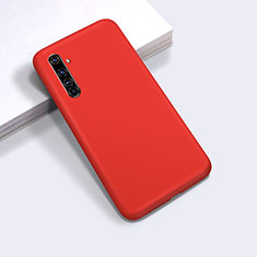 Silikon Hülle Handyhülle Ultra Dünn Flexible Schutzhülle 360 Grad Ganzkörper Tasche für Realme X50 Pro 5G Rot