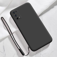 Silikon Hülle Handyhülle Ultra Dünn Flexible Schutzhülle 360 Grad Ganzkörper Tasche für Realme X7 5G Schwarz