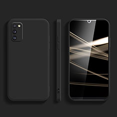 Silikon Hülle Handyhülle Ultra Dünn Flexible Schutzhülle 360 Grad Ganzkörper Tasche für Samsung Galaxy A02s Schwarz