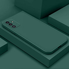 Silikon Hülle Handyhülle Ultra Dünn Flexible Schutzhülle 360 Grad Ganzkörper Tasche für Samsung Galaxy A14 5G Nachtgrün