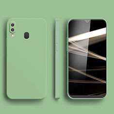Silikon Hülle Handyhülle Ultra Dünn Flexible Schutzhülle 360 Grad Ganzkörper Tasche für Samsung Galaxy A20e Grün