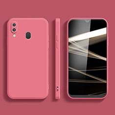 Silikon Hülle Handyhülle Ultra Dünn Flexible Schutzhülle 360 Grad Ganzkörper Tasche für Samsung Galaxy A20e Pink