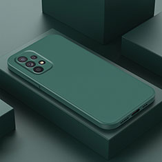 Silikon Hülle Handyhülle Ultra Dünn Flexible Schutzhülle 360 Grad Ganzkörper Tasche für Samsung Galaxy A23 5G Nachtgrün