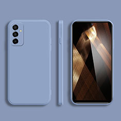 Silikon Hülle Handyhülle Ultra Dünn Flexible Schutzhülle 360 Grad Ganzkörper Tasche für Samsung Galaxy A25 5G Lavendel Grau