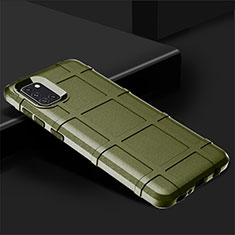 Silikon Hülle Handyhülle Ultra Dünn Flexible Schutzhülle 360 Grad Ganzkörper Tasche für Samsung Galaxy A31 Grün