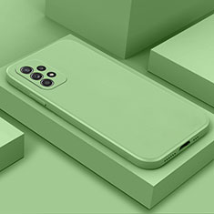 Silikon Hülle Handyhülle Ultra Dünn Flexible Schutzhülle 360 Grad Ganzkörper Tasche für Samsung Galaxy A52 5G Minzgrün