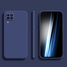 Silikon Hülle Handyhülle Ultra Dünn Flexible Schutzhülle 360 Grad Ganzkörper Tasche für Samsung Galaxy F22 4G Blau
