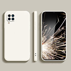 Silikon Hülle Handyhülle Ultra Dünn Flexible Schutzhülle 360 Grad Ganzkörper Tasche für Samsung Galaxy F22 4G Weiß