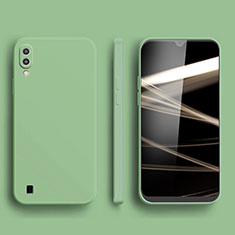 Silikon Hülle Handyhülle Ultra Dünn Flexible Schutzhülle 360 Grad Ganzkörper Tasche für Samsung Galaxy M01 Grün