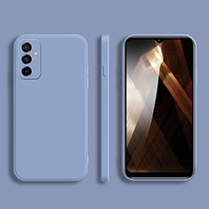 Silikon Hülle Handyhülle Ultra Dünn Flexible Schutzhülle 360 Grad Ganzkörper Tasche für Samsung Galaxy M13 4G Lavendel Grau