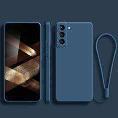 Silikon Hülle Handyhülle Ultra Dünn Flexible Schutzhülle 360 Grad Ganzkörper Tasche für Samsung Galaxy S24 Plus 5G Blau